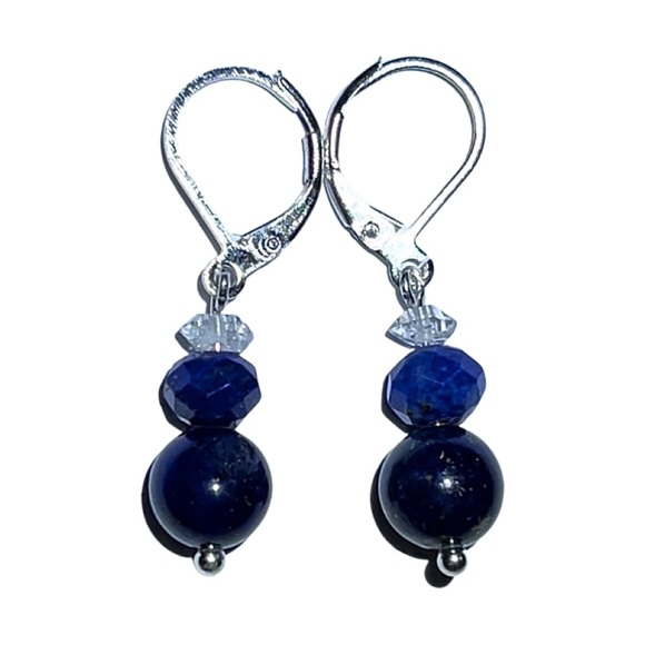 Genuine Lapis and Herkimer Diamond Quartz! - Picture 2 of 4